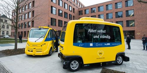 Autonome Minibusse an der Berliner Charité