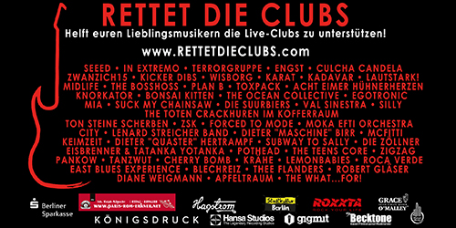 Digitale Kunst-Auktion für regionale Clubs: www.rettetdieclubs.com